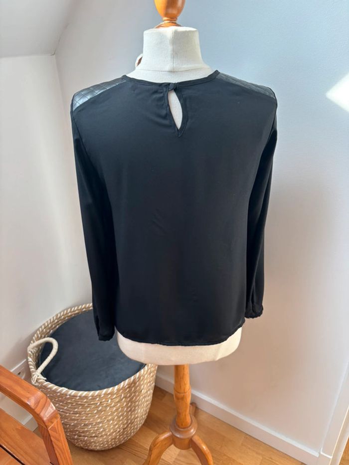 Blouse ML noire - Camaïeu - T36 - photo numéro 8
