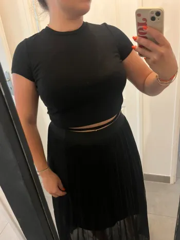 Crop top noir