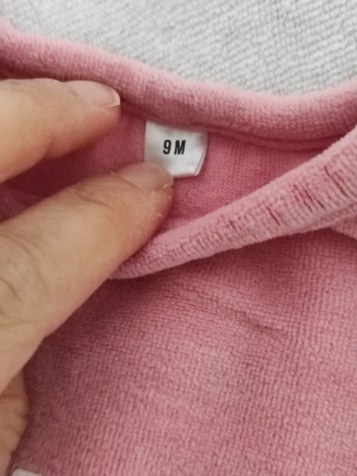 Pull Velours - 9 Mois - Fille - photo numéro 3