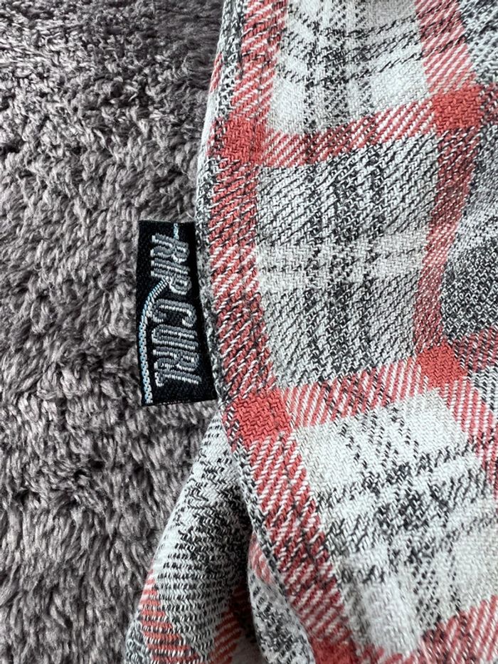 Chemise à Carreaux Rip Curl Grise et Orange Taille M - photo numéro 10