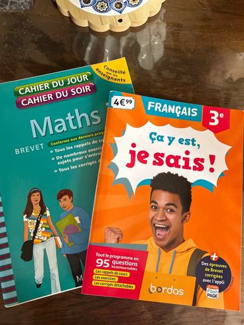Lot cahier de vacances 3eme