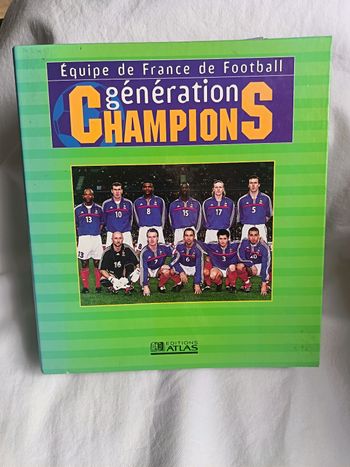Classeur Atlas génération champions France football