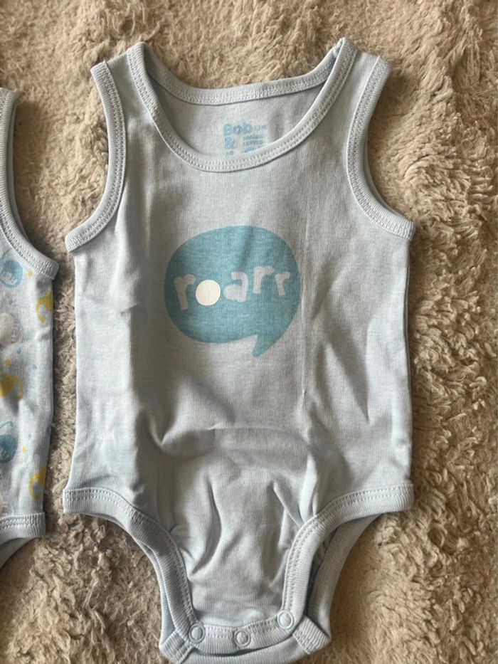 Lot de 2 bodies bébé garçon 12 mois 100%cotton Boboli - photo numéro 3