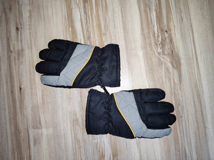 Gants de neige / ski 4 - 6 ans noir et gris - photo numéro 2