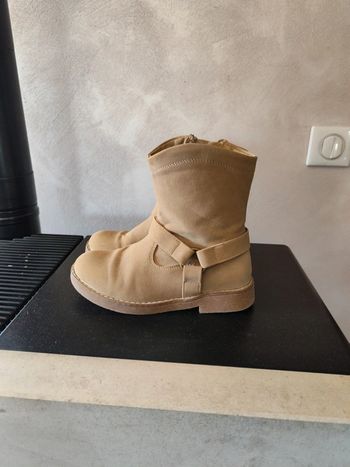 Bottines beige
