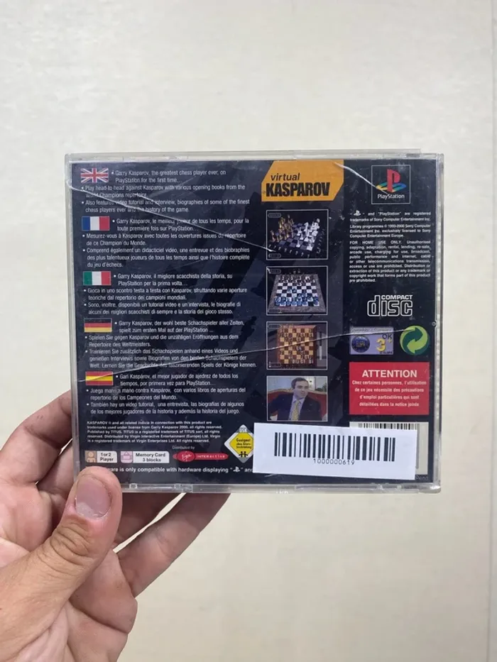 🎮 Virtual Kasparov PS1 – Version PAL – Complet - photo numéro 2