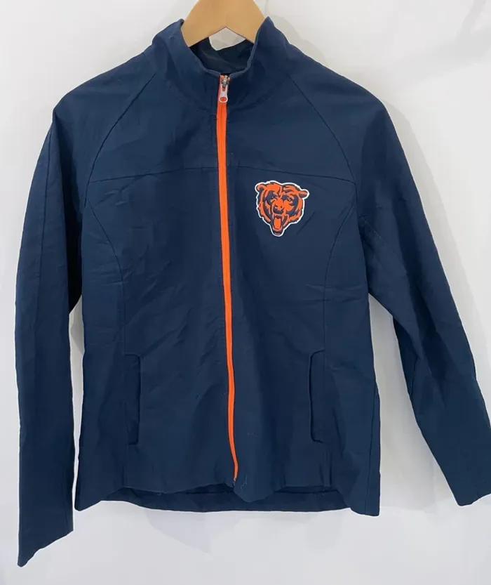 NFL Veste Full Zip Jacket Chicago Bears Navy Blue Womens L