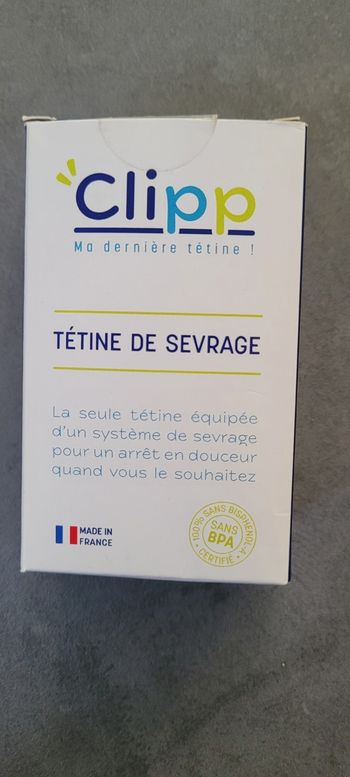 Tétine de sevrage Clipp