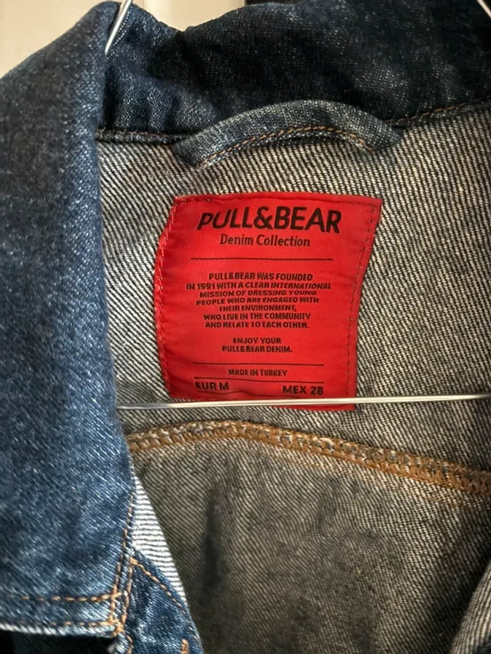 Veste en jean volants Pull&bear t.M comme neuve - photo numéro 3