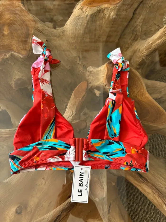 Haut de maillot de bain Etam multicolore fleurs - photo numéro 2