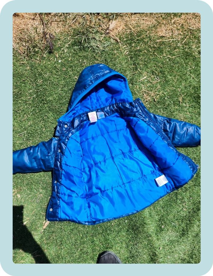 Doudoune bleue Adidas 4ans - photo numéro 4