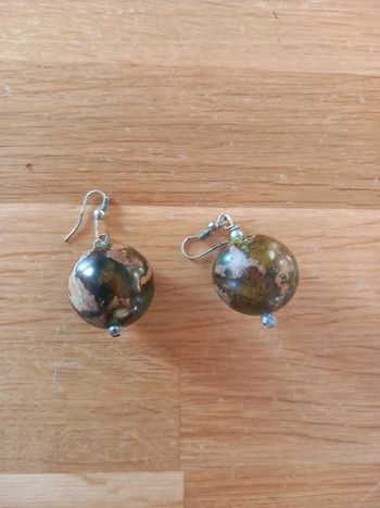 Boucles d'oreilles rondes