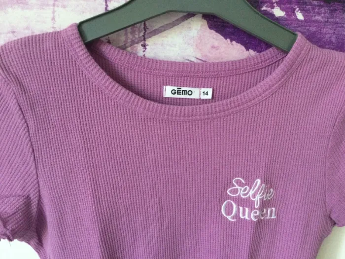 T shirt parme 14 ans - photo numéro 3