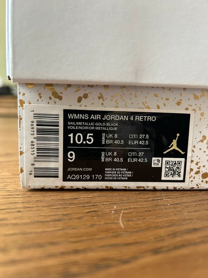 Jordan 4 gold - photo numéro 8