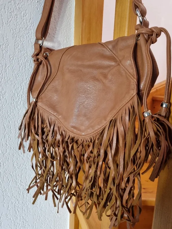 Sac a bandoulière camel - photo numéro 2