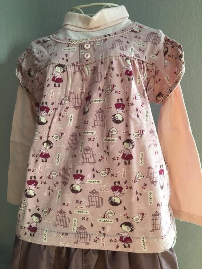 Ensemble fille 24 mois pantalon et sous pull - photo numéro 3