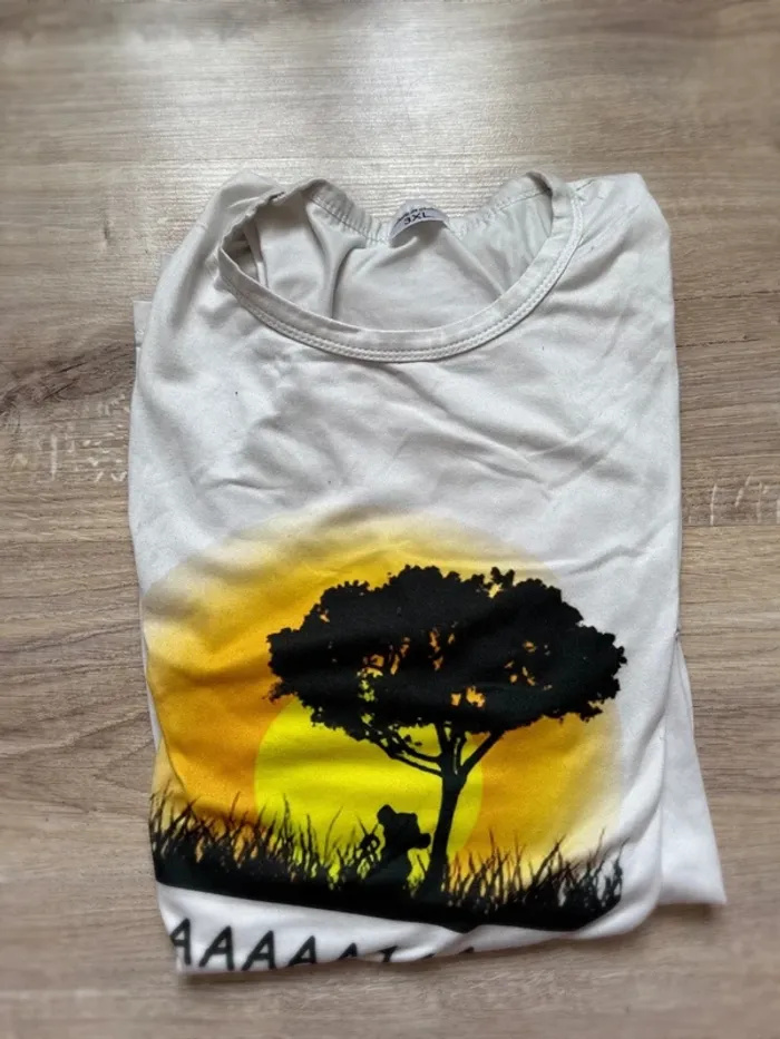T-shirt roi lion 3xl shein - photo numéro 2
