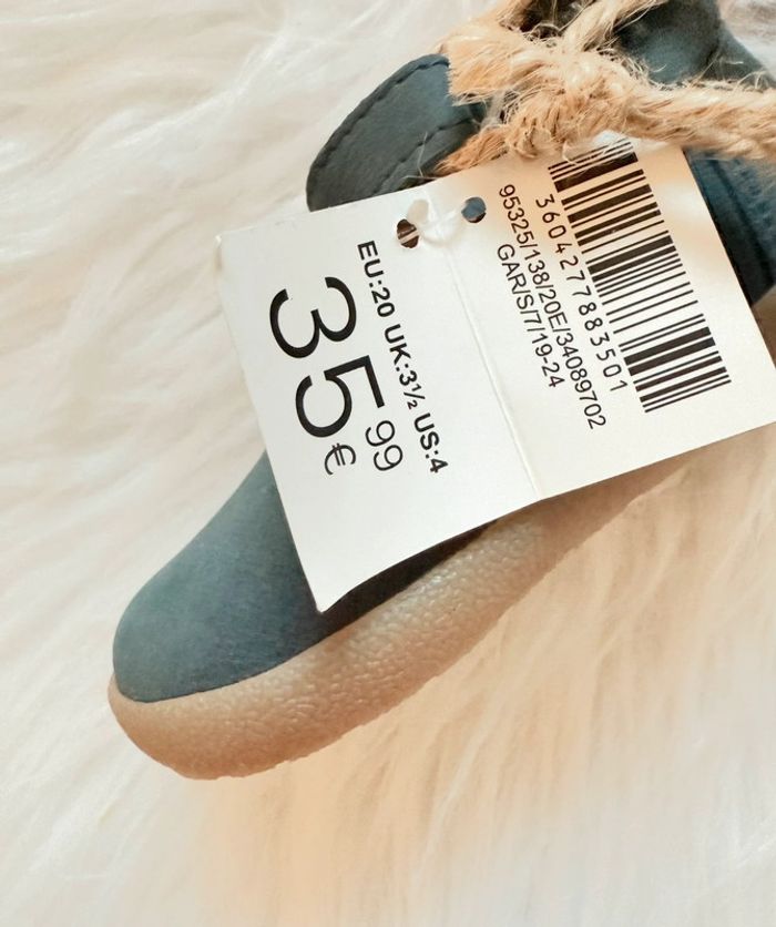 Chaussures bébé Obaïbi – Taille 20 – bleu marine/rouge – Neuf avec étiquette - photo numéro 10