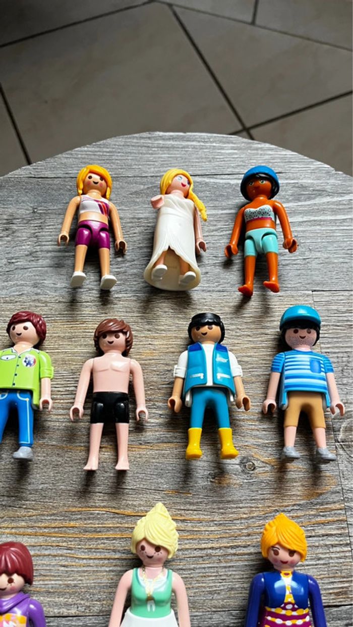 Playmobil lot 10 personnages - photo numéro 3