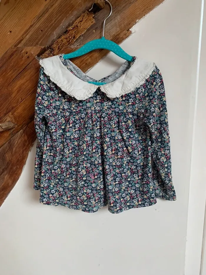 Blouse à col Claudine 4 ans / Monoprix