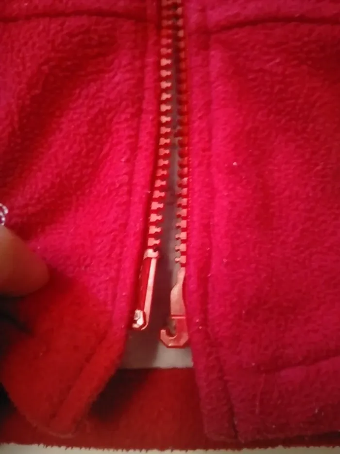 Veste polaire rouge fille 1 an - photo numéro 3