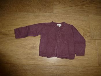 Veste coton et laine - 6 mois - GRAIN DE BLE