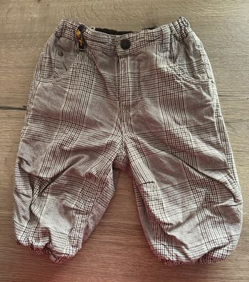 Pantalon épais à carreaux et Winnie Taille 4-6 mois
