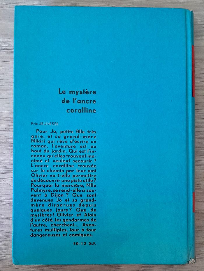 le mystère de l'ancre de Coraline - roman jeunesse ancien Magda Contino - photo numéro 3