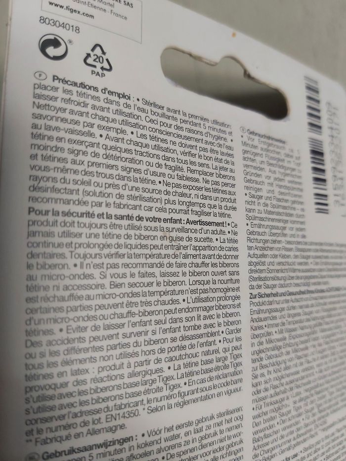 2 tétines Tigex - photo numéro 2