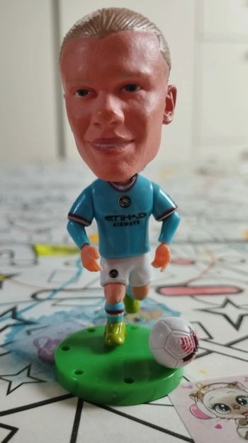 Petite figurine football neuve Erling Haaland manchester city
