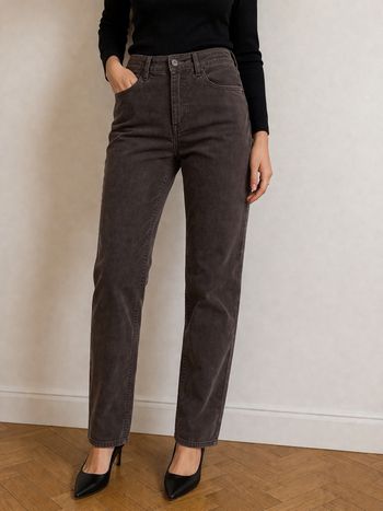 Pantalon slim gris femme bonobo 