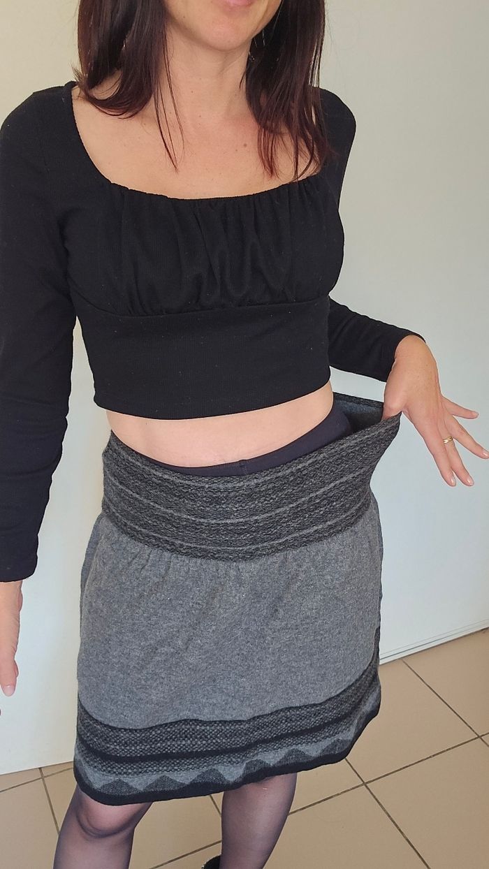 Jupe grise promod taille 38 - photo numéro 5