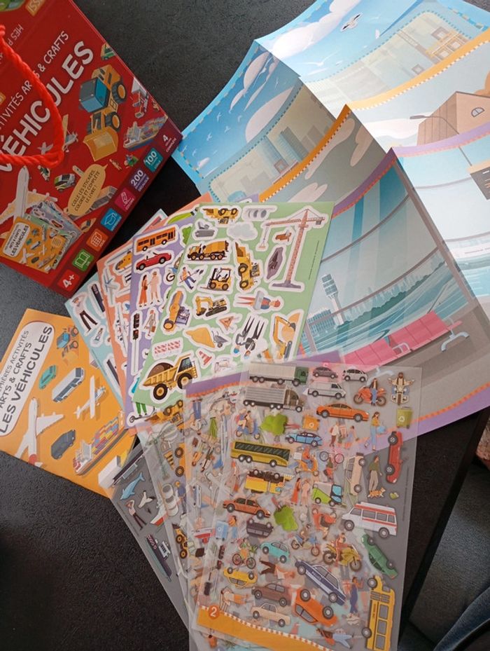 Malette mes premières activités art & crafts les vehicules - photo numéro 6