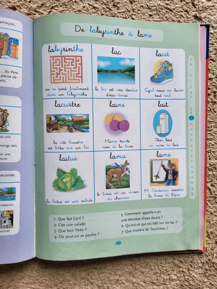 Livre Mon grand imagier pour apprendre à lire - Éditions Auzou - photo numéro 8