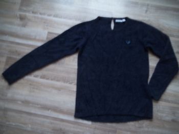 Pull coeur bleu marine Okaïdi 12 ans