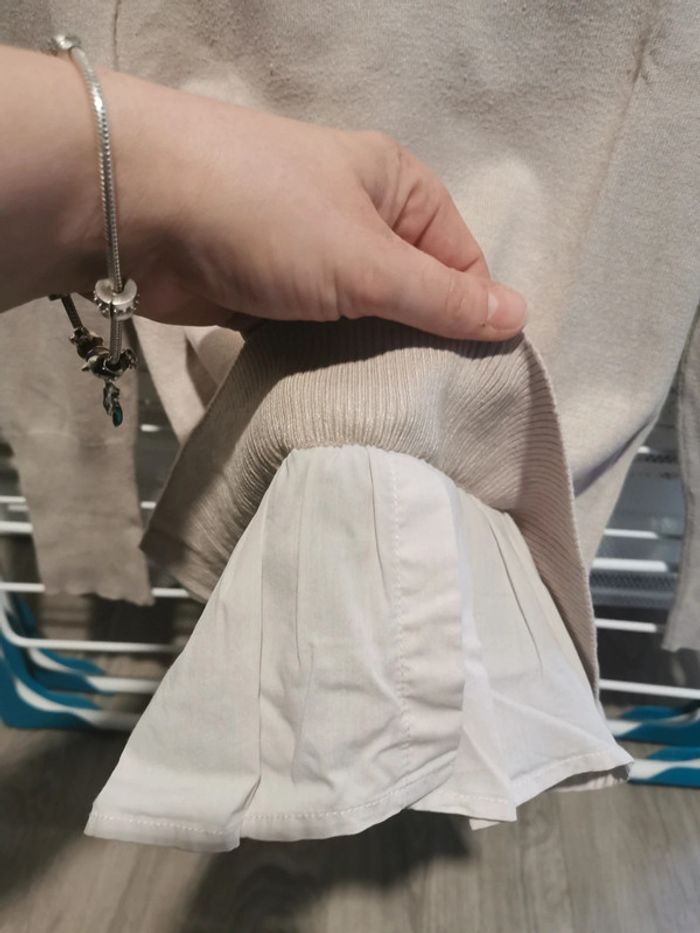 Pull fin beige - photo numéro 3