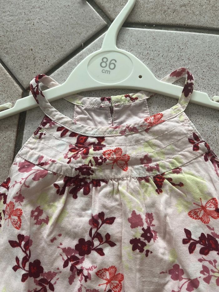 Robe été papillon et fleurs taille 3 ans - photo numéro 5