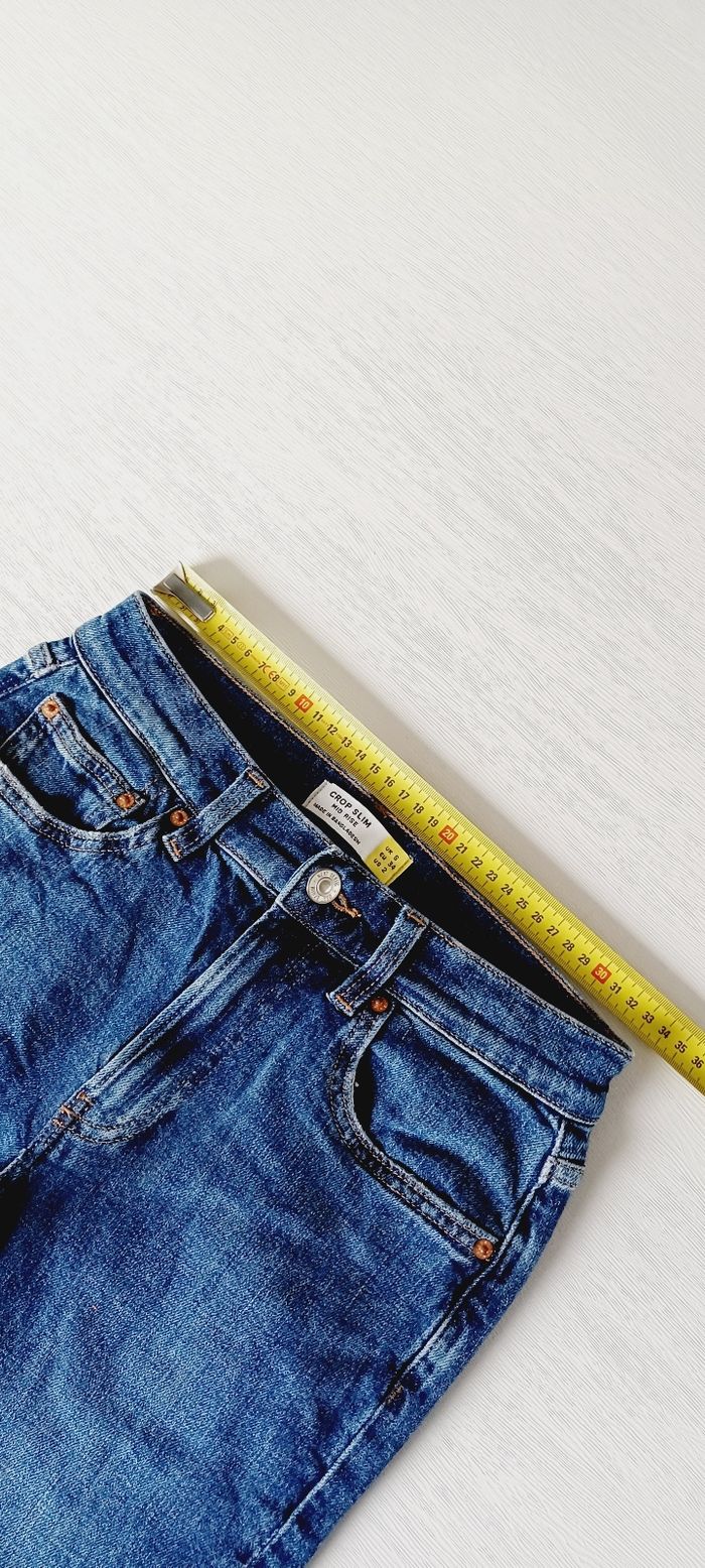 Pantalon femme jeans taille xs Next crop slim - photo numéro 5