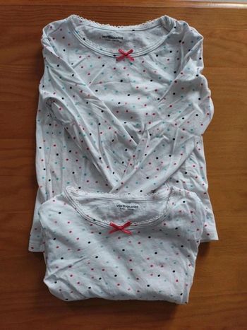 Lot 2 tee shirts manches longues Verbaudet fille 4 ans