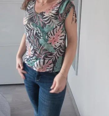 T-shirt  tropical Grain de Malice taille M