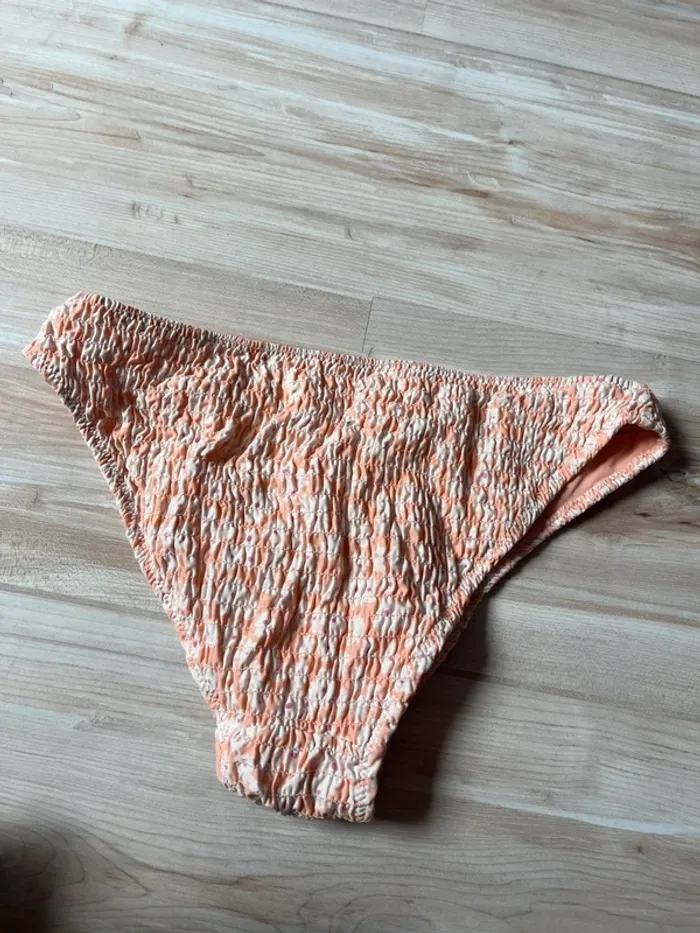 ensemble maillot de bain h&m fleurs corail pêche - photo numéro 7