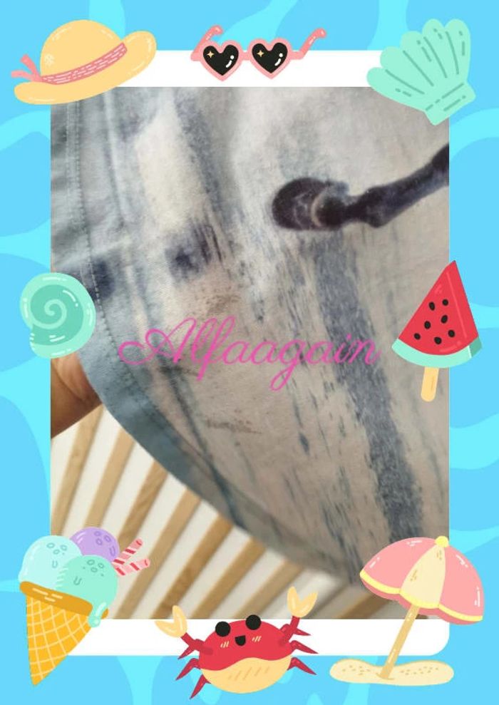 T-shirt poncho chevaux h&M 8/10ans - photo numéro 3