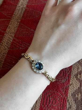 Bracelet strass bleu