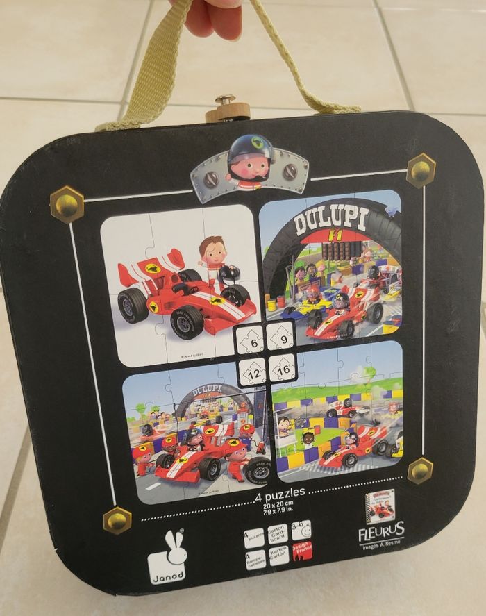 4 puzzles Janod voiture - photo numéro 2