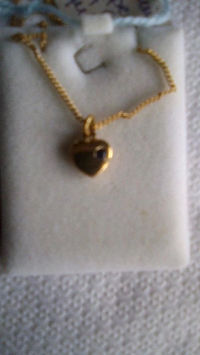 Collier + pendentif coeur "Bijouterie Klassic" neuf - photo numéro 5
