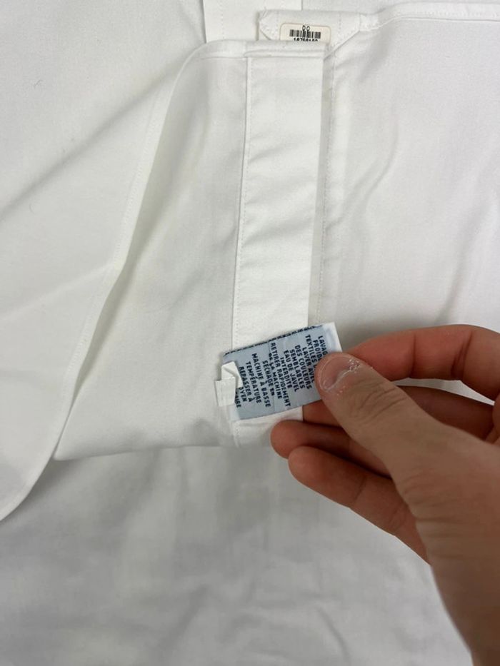 Chemise Ralph Lauren blanche logo brodé blanc nouvelle collection style old money taille L - photo numéro 9