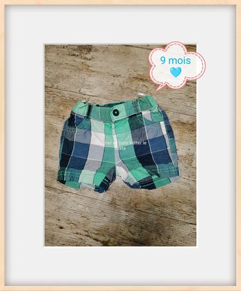 Joli short garçon été 9 mois C&A