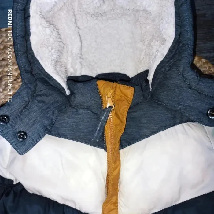 🦋 Combi pilot matelassé déperlant camel intérieur polaire 9 mois 71 cm Orchestra - photo numéro 5