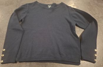 Pull fille bleu marine KIABI