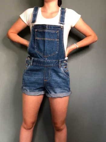 combi short en jean S